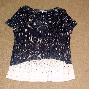 NWOT NEXT UK SPARKLING EMBELLISHED TOP SZ 12